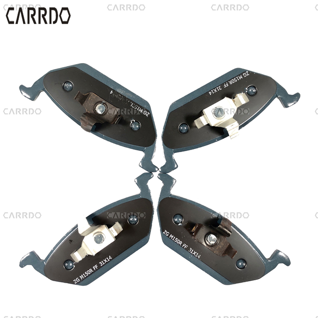 Ceramic brake pads for Volkswagen Polo, Bora, Lavida, New Jetta, Sagitar, Roewe and Audi, part number: 1J0698151C, suitable for mass market.