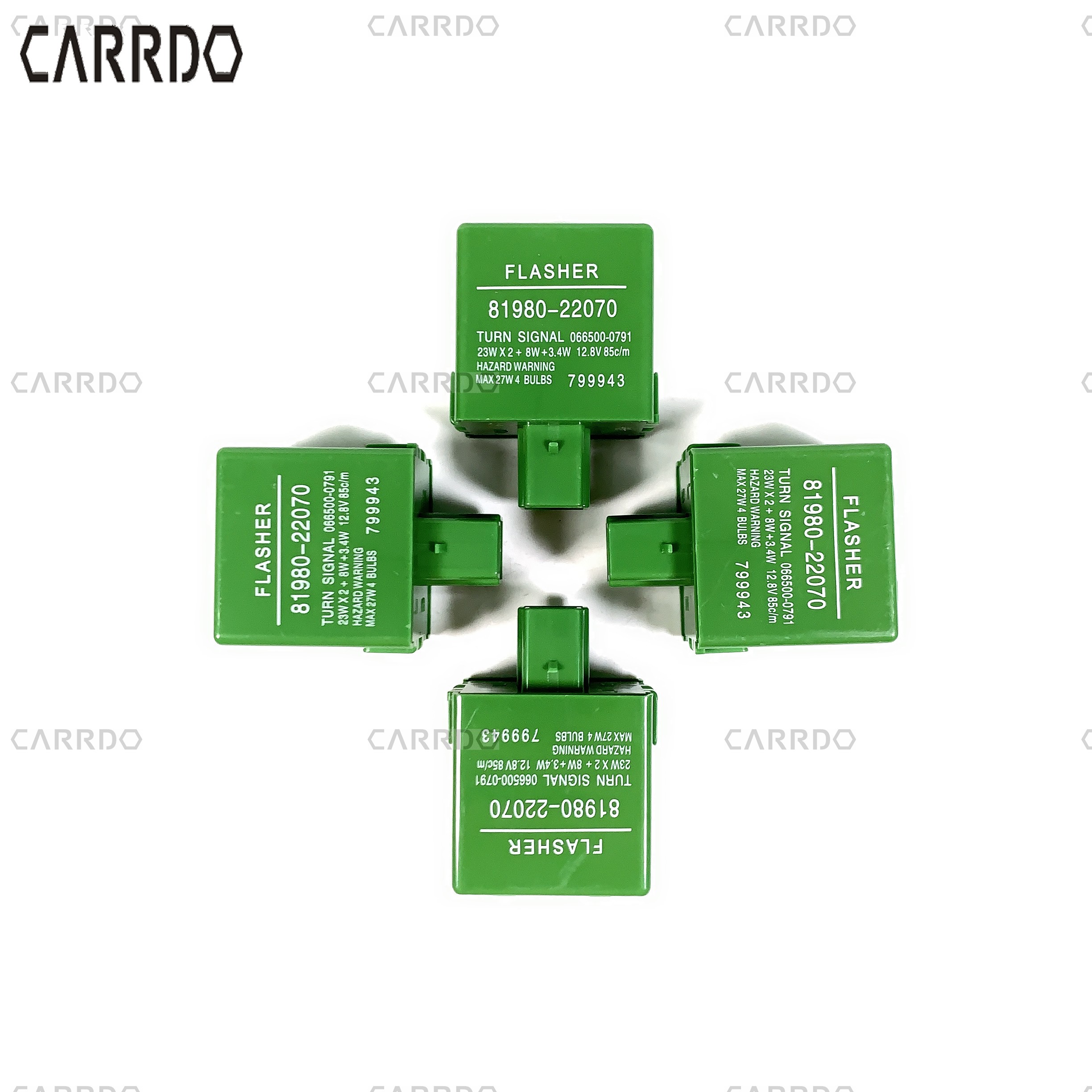 Wholesale automatic flashing bulb relays for turn signals, OEM for Toyota 12V car relays 81980-22070