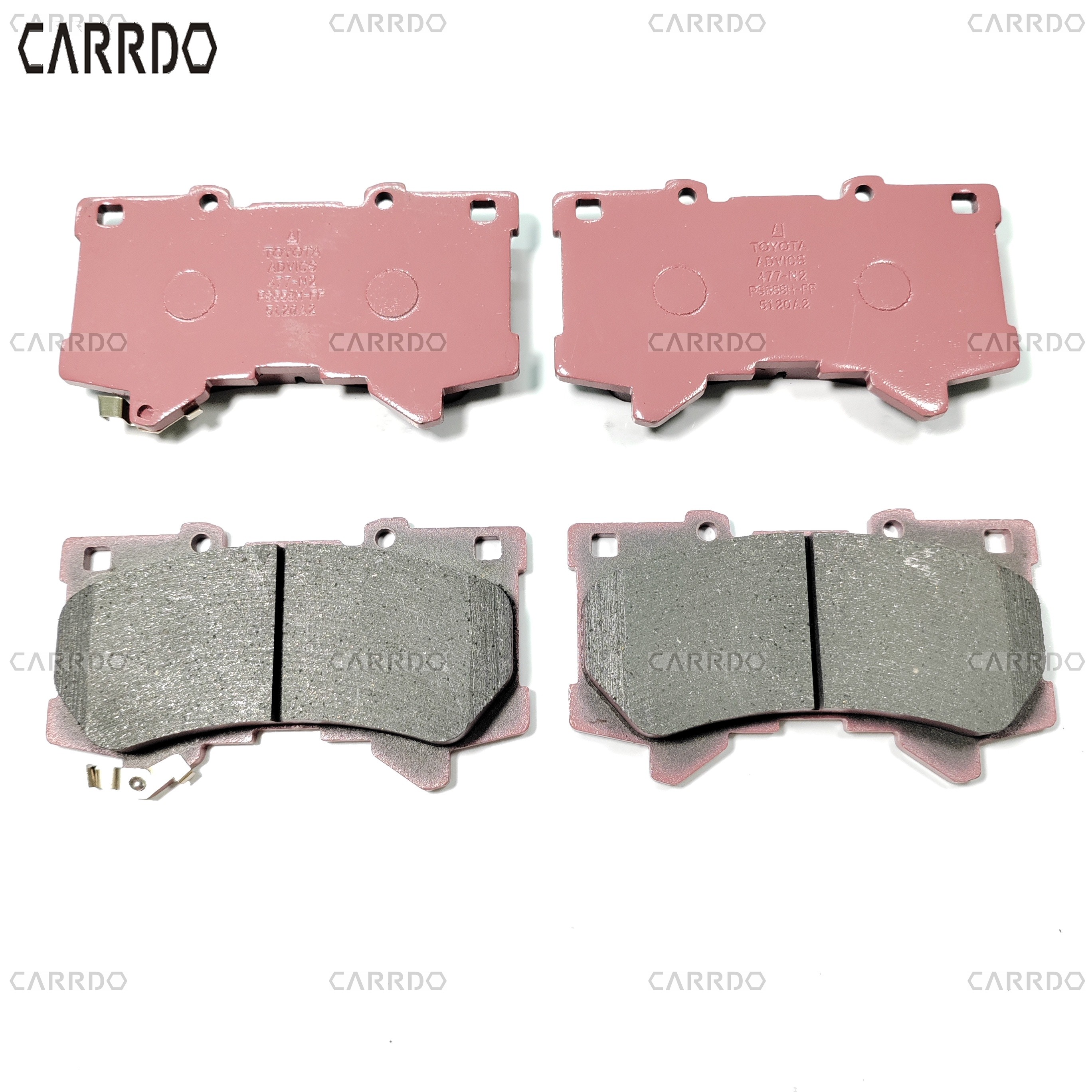 04465-60380 is applicable to the new Toyota Land Cruiser front brake pads GDJ250 and TRJ250 front brake linings.