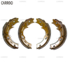 Parking brake shoes 8-97020250-2, 8970202502 are suitable for ISUZU NLR85 4JJ1T.