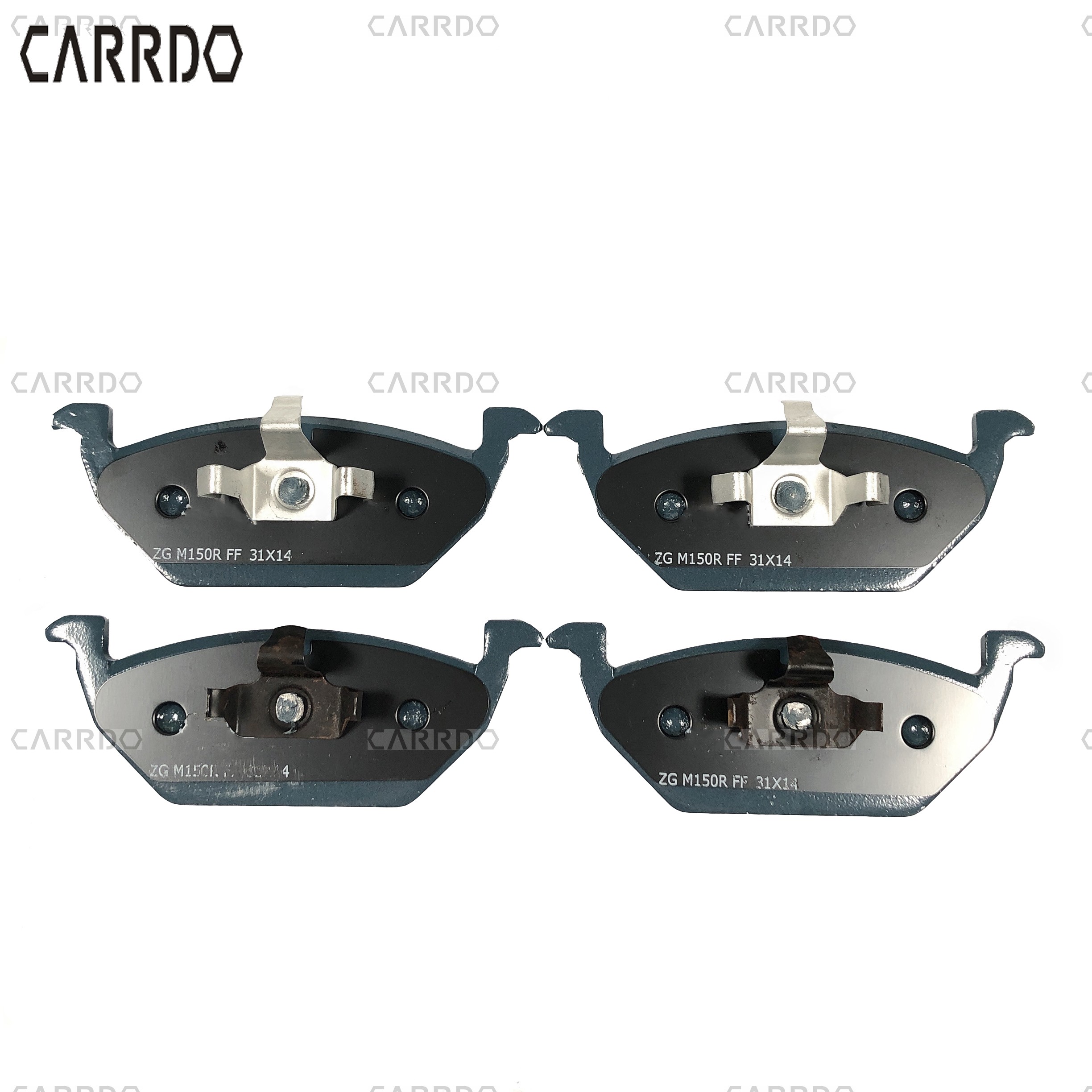 Ceramic brake pads for Volkswagen Polo, Bora, Lavida, New Jetta, Sagitar, Roewe and Audi, part number: 1J0698151C, suitable for mass market.